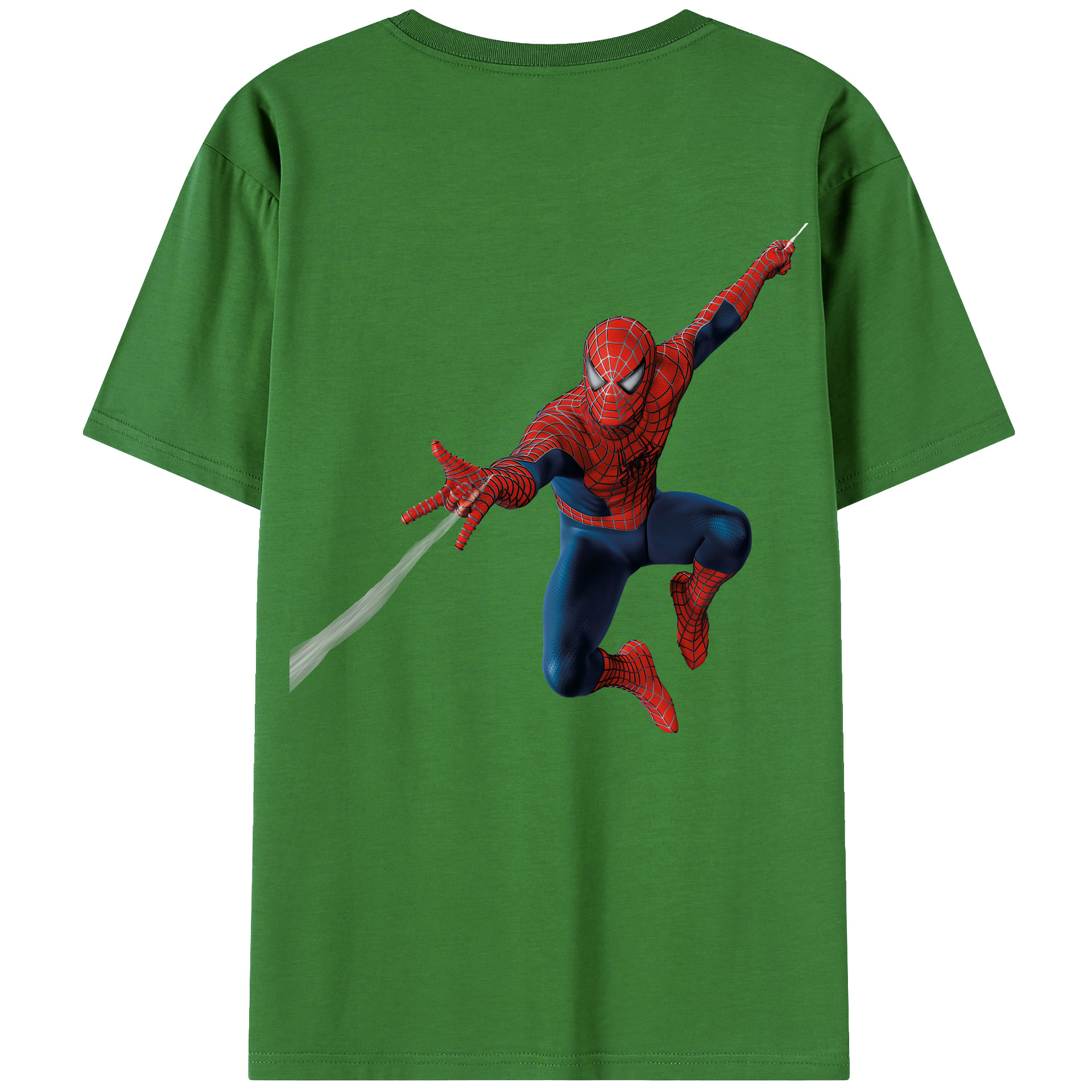 （画像用） Spider Man スパイダーマン レディース半袖Tシャツ(バックプリント)